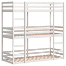 vidaXL fehér tömör fenyőfa háromszintes ágy 75 x 190 cm