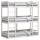 vidaXL fehér tömör fenyőfa háromszintes ágy 75 x 190 cm