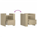 vidaXL sonoma tölgy színű szerelt fa éjjeliszekrény 45 x 50 x 50 cm