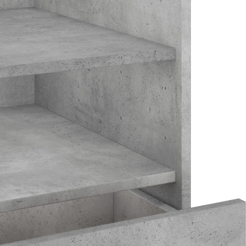 vidaXL betonszürke szerelt fa éjjeliszekrény 45 x 50 x 50 cm