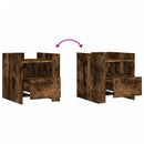 vidaXL füstös tölgy színű szerelt fa éjjeliszekrény 45 x 50 x 50 cm