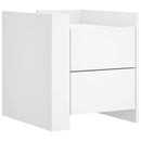vidaXL fehér szerelt fa éjjeliszekrény 45 x 50 x 50 cm