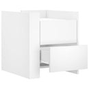 vidaXL fehér szerelt fa éjjeliszekrény 45 x 50 x 50 cm