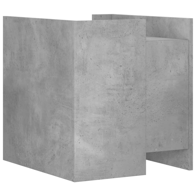 vidaXL betonszürke szerelt fa éjjeliszekrény 45 x 50 x 50 cm