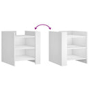 vidaXL fehér szerelt fa éjjeliszekrény 45 x 50 x 50 cm