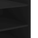 vidaXL fekete szerelt fa éjjeliszekrény 45 x 50 x 50 cm