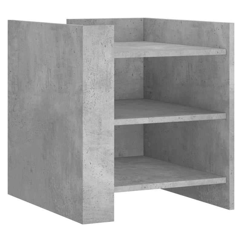 vidaXL betonszürke szerelt fa éjjeliszekrény 45 x 50 x 50 cm