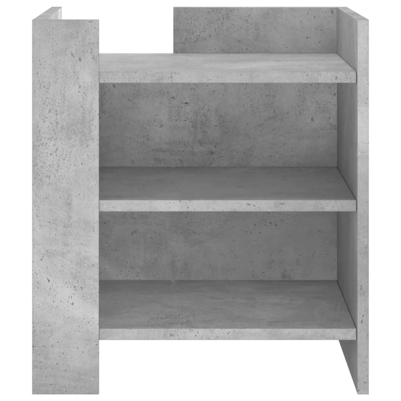 vidaXL betonszürke szerelt fa éjjeliszekrény 45 x 50 x 50 cm