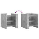 vidaXL betonszürke szerelt fa éjjeliszekrény 45 x 50 x 50 cm