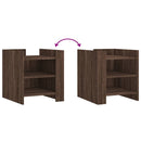 vidaXL barna tölgy színű szerelt fa éjjeliszekrény 45 x 50 x 50 cm