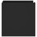 vidaXL fekete szerelt fa éjjeliszekrény 45 x 50 x 50 cm