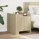 vidaXL sonoma tölgy színű szerelt fa éjjeliszekrény 45 x 50 x 50 cm