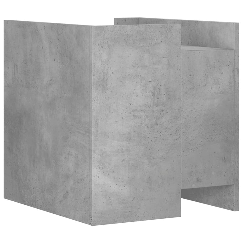 vidaXL betonszürke szerelt fa éjjeliszekrény 45 x 50 x 50 cm