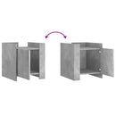 vidaXL betonszürke szerelt fa éjjeliszekrény 45 x 50 x 50 cm