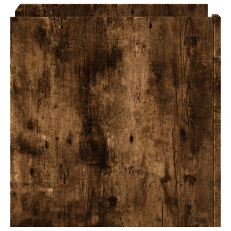 vidaXL füstös tölgy színű szerelt fa éjjeliszekrény 45 x 50 x 50 cm