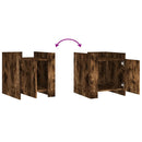 vidaXL füstös tölgy színű szerelt fa éjjeliszekrény 45 x 50 x 50 cm