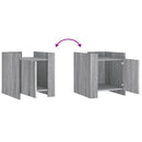 vidaXL szürke sonoma színű szerelt fa éjjeliszekrény 45 x 50 x 50 cm