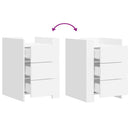 vidaXL fehér szerelt fa éjjeliszekrény 45 x 50 x 65 cm