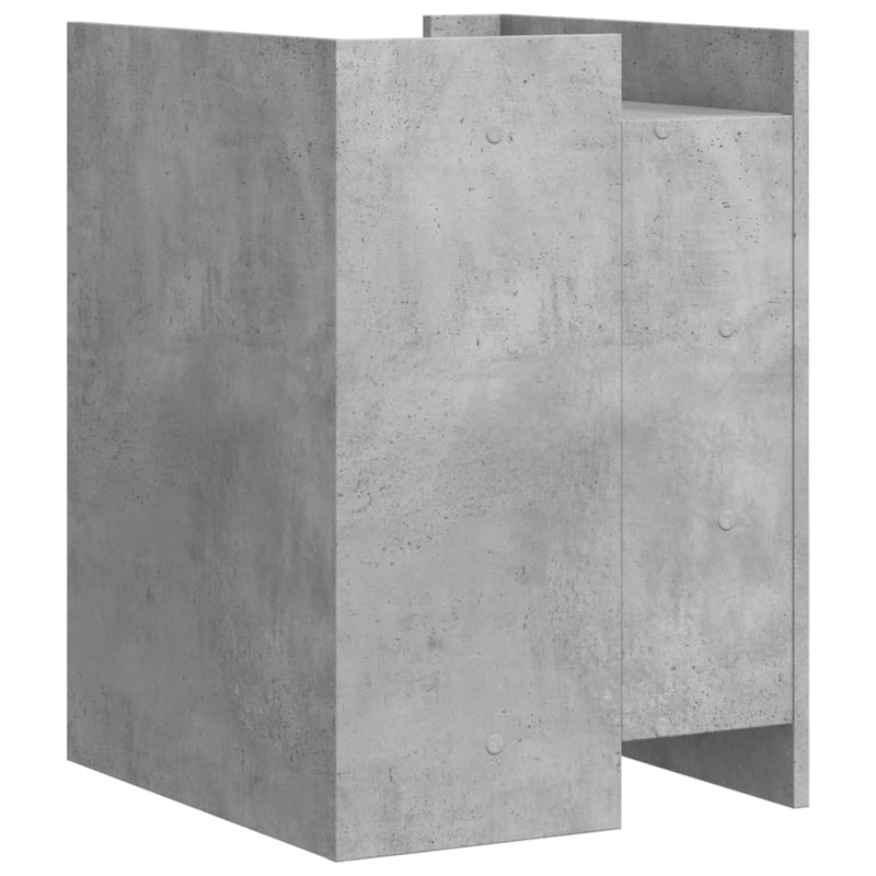 vidaXL betonszürke szerelt fa éjjeliszekrény 45 x 50 x 65 cm