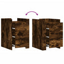 vidaXL füstös tölgy színű szerelt fa éjjeliszekrény 45 x 50 x 65 cm