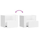 vidaXL fehér falra szerelhető éjjeliszekrény 45 x 30 x 35 cm