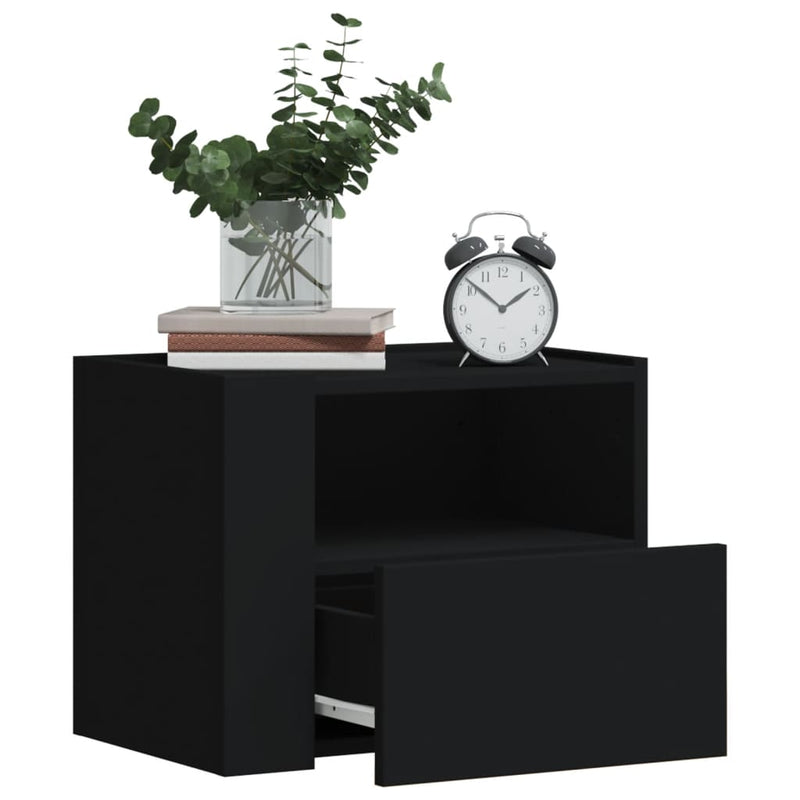 vidaXL 2 db fehér falra szerelhető éjjeliszekrény 45 x 30 x 35 cm