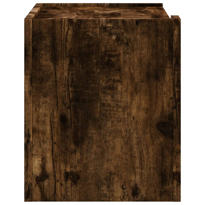 vidaXL 2db füstös tölgy színű fali éjjeliszekrény 45 x 30 x 35 cm