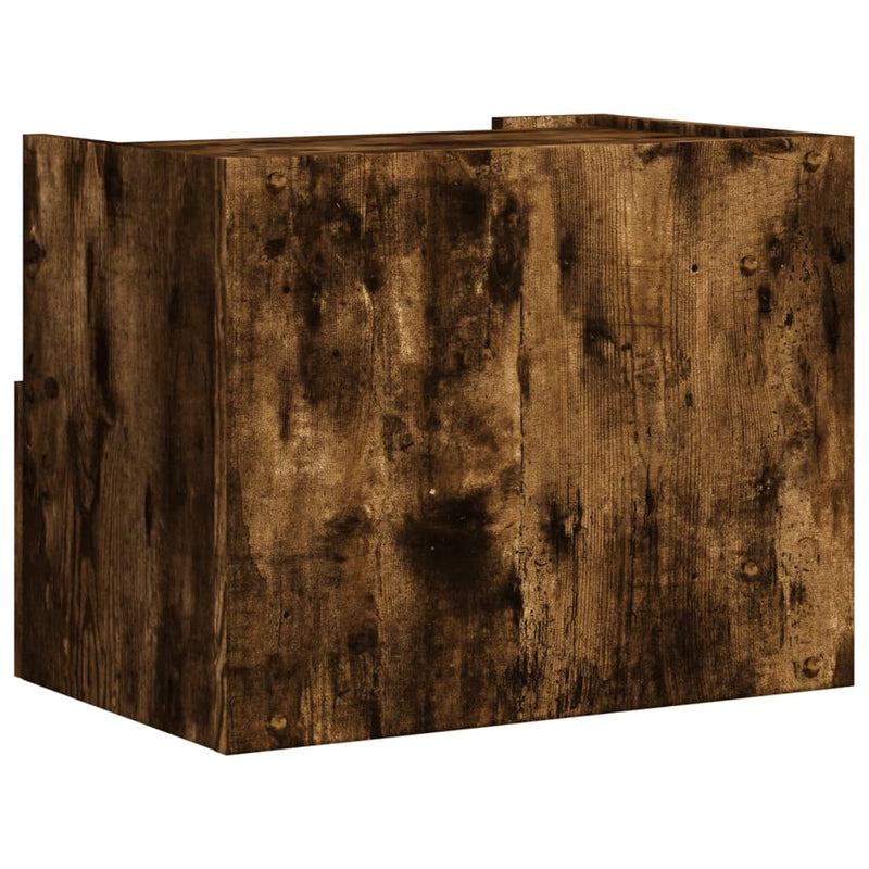 vidaXL 2db füstös tölgy színű fali éjjeliszekrény 45 x 30 x 35 cm