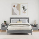 vidaXL 2 db szürke sonoma színű fali éjjeliszekrény 45 x 30 x 35 cm