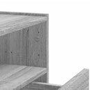 vidaXL 2 db szürke sonoma színű fali éjjeliszekrény 45 x 30 x 35 cm