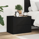 vidaXL fekete falra szerelhető éjjeliszekrény 45 x 30 x 35 cm