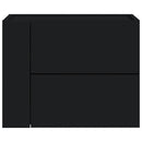 vidaXL fekete falra szerelhető éjjeliszekrény 45 x 30 x 35 cm