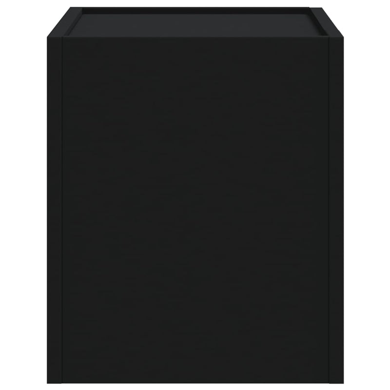 vidaXL 2 db fekete falra szerelhető éjjeliszekrény 45 x 30 x 35 cm