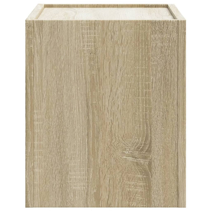 vidaXL sonoma tölgy színű falra szerelhető éjjeliszekrény 45x30x35 cm