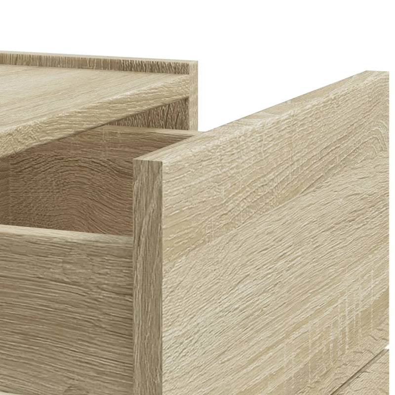 vidaXL sonoma tölgy színű falra szerelhető éjjeliszekrény 45x30x35 cm