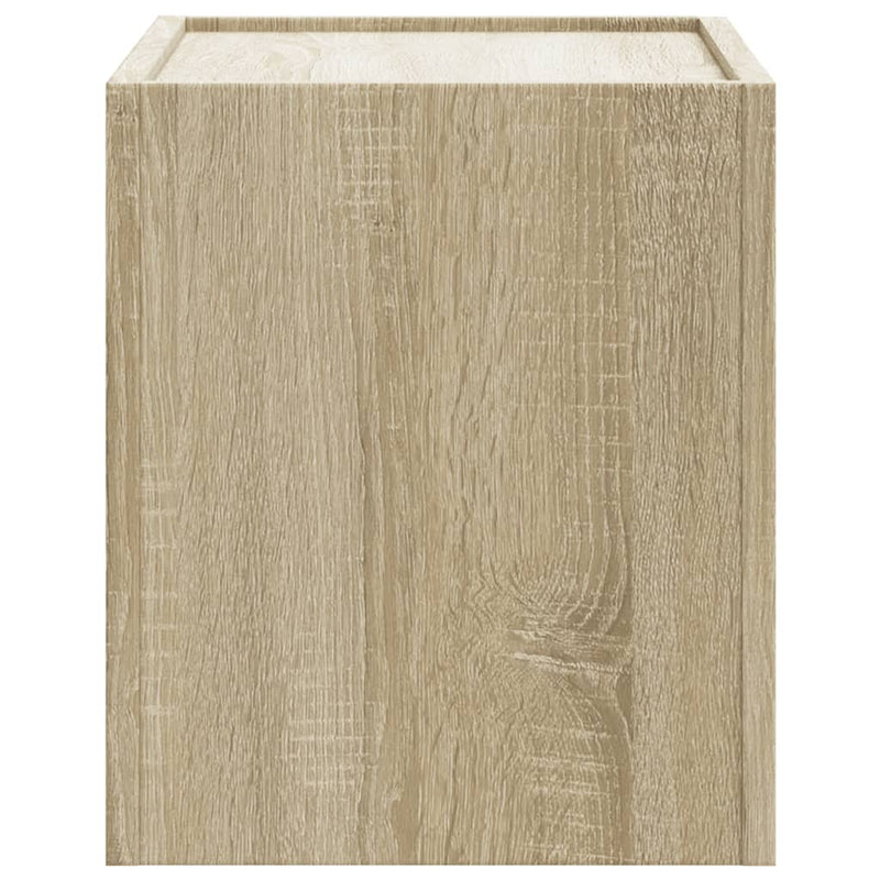 vidaXL 2 db sonoma tölgy színű fali éjjeliszekrény 45 x 30 x 35 cm