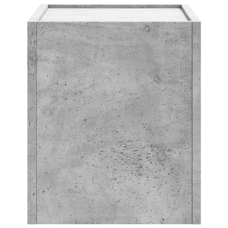 vidaXL betonszürke falra szerelhető éjjeliszekrény 45 x 30 x 35 cm