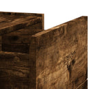 vidaXL füstös tölgy színű falra szerelhető éjjeliszekrény 45x30x35 cm