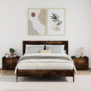 vidaXL 2db füstös tölgy színű fali éjjeliszekrény 45 x 30 x 35 cm