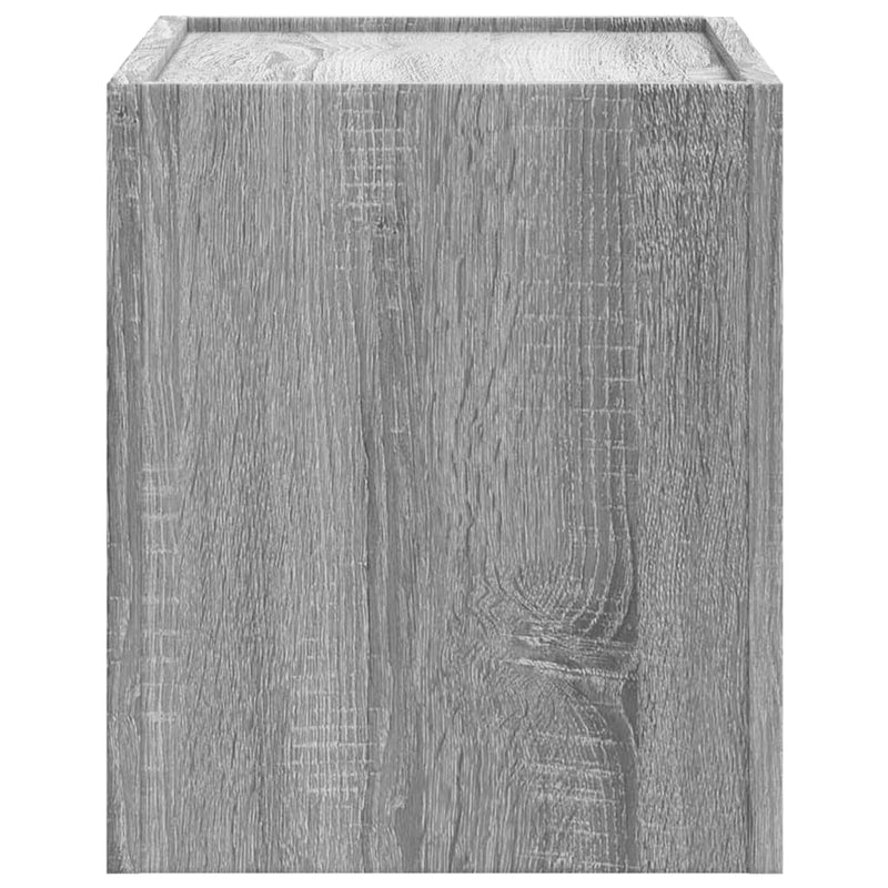 vidaXL 2 db szürke sonoma színű fali éjjeliszekrény 45 x 30 x 35 cm