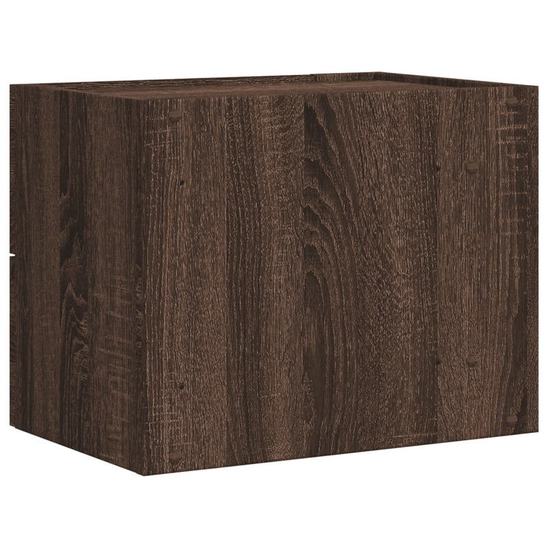 vidaXL 2 db barna tölgy színű fali éjjeliszekrény 45 x 30 x 35 cm