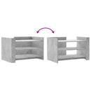 vidaXL betonszürke szerelt fa dohányzóasztal 80 x 50 x 50 cm