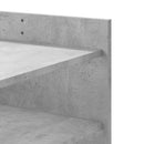 vidaXL betonszürke szerelt fa dohányzóasztal 80 x 50 x 50 cm
