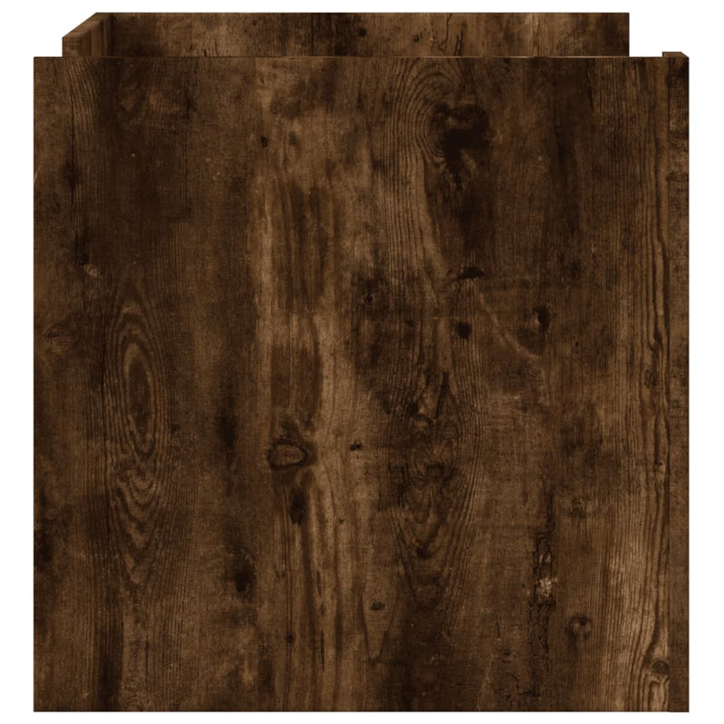 vidaXL füstös tölgy színű szerelt fa dohányzóasztal 80 x 50 x 40 cm