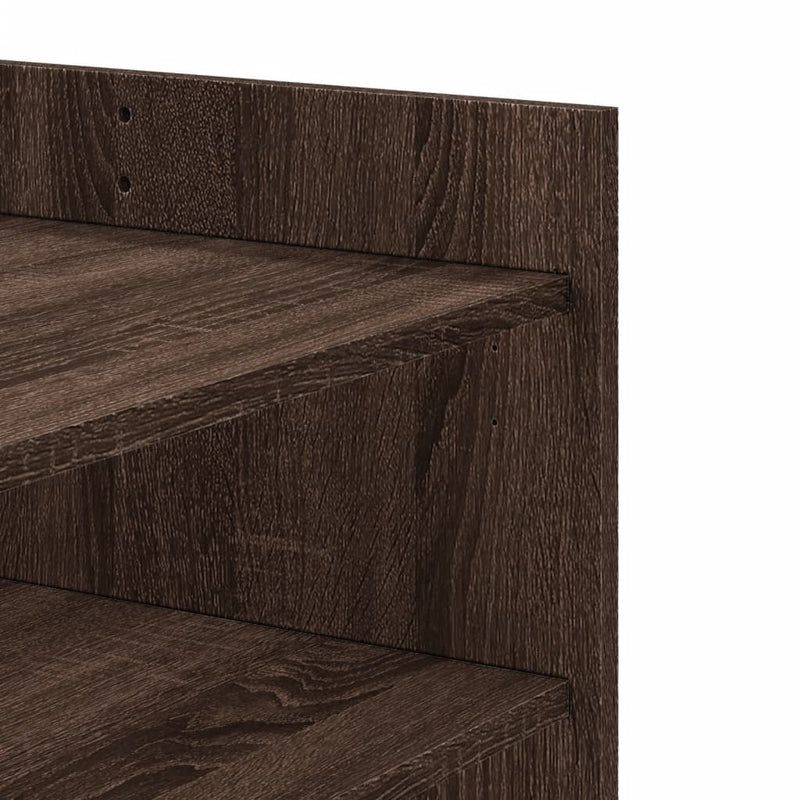 vidaXL barna tölgyszínű szerelt fa dohányzóasztal 80 x 50 x 50 cm