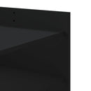 vidaXL fekete szerelt fa dohányzóasztal 100 x 50 x 50 cm