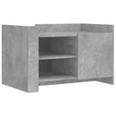 vidaXL betonszürke szerelt fa dohányzóasztal 80 x 50 x 50 cm