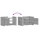 vidaXL betonszürke szerelt fa dohányzóasztal 80 x 50 x 50 cm