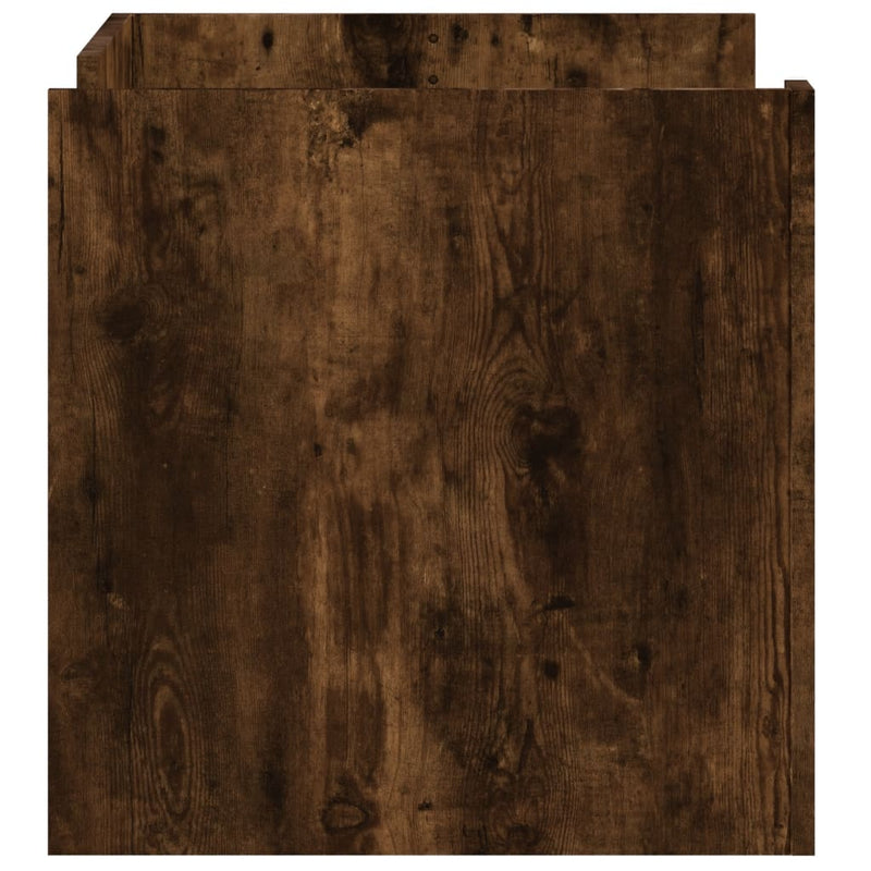 vidaXL füstös tölgy színű szerelt fa dohányzóasztal 80 x 50 x 50 cm