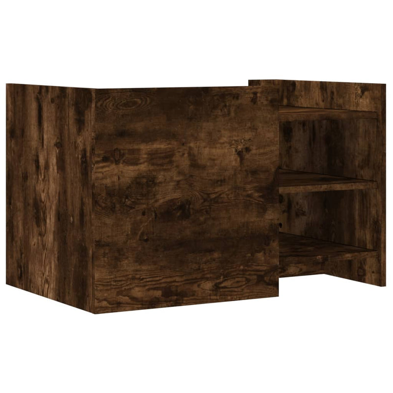 vidaXL füstös tölgy színű szerelt fa dohányzóasztal 80 x 50 x 50 cm